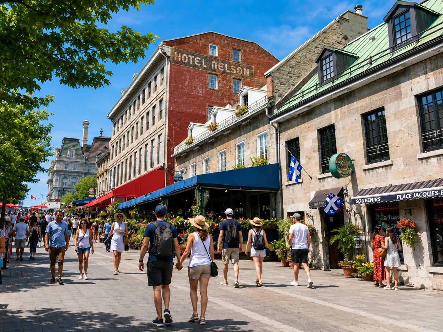 A day view of Old Montr&eacute;al