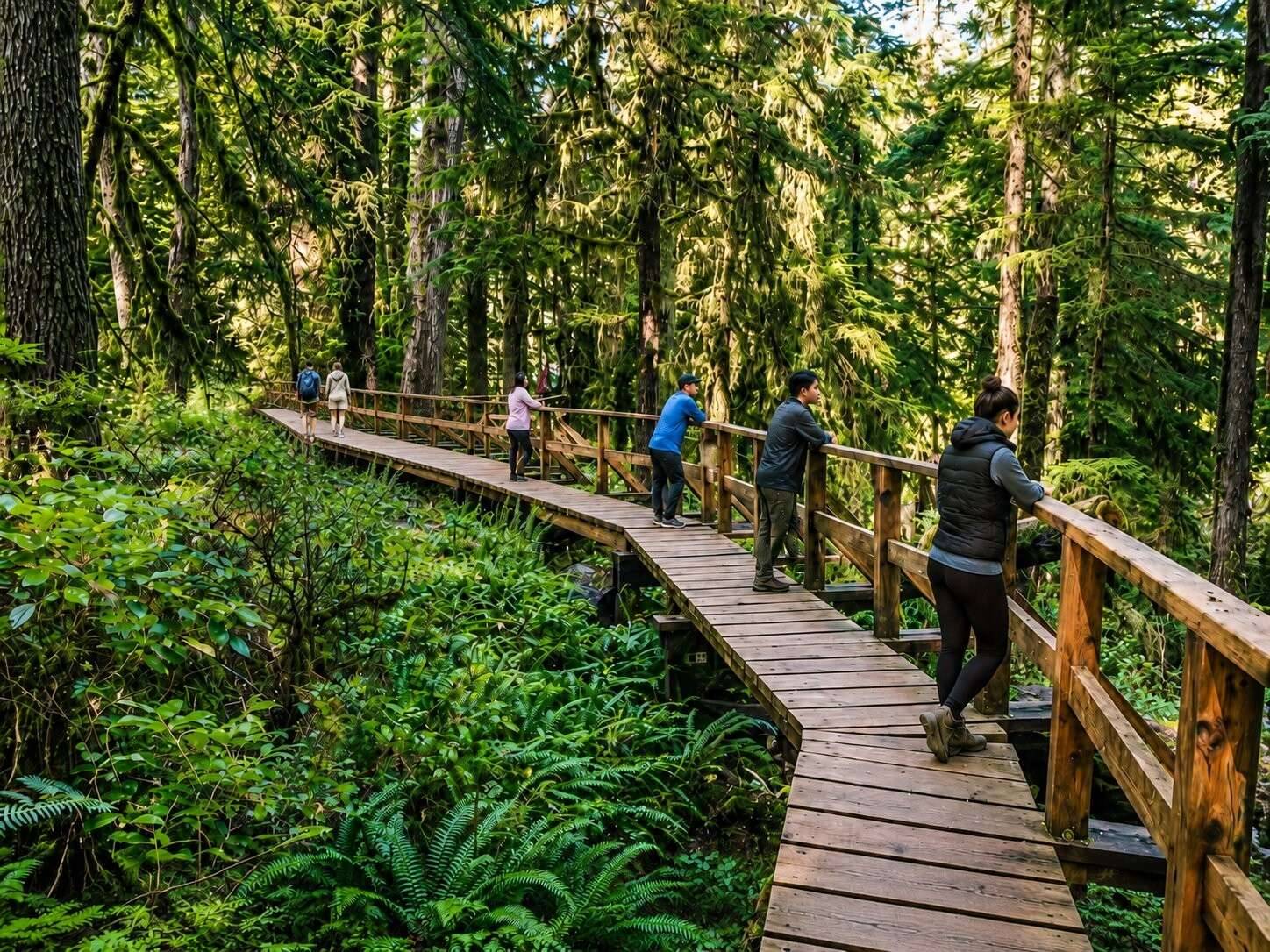 A pathway found in Pacific Rim National Park Reserve