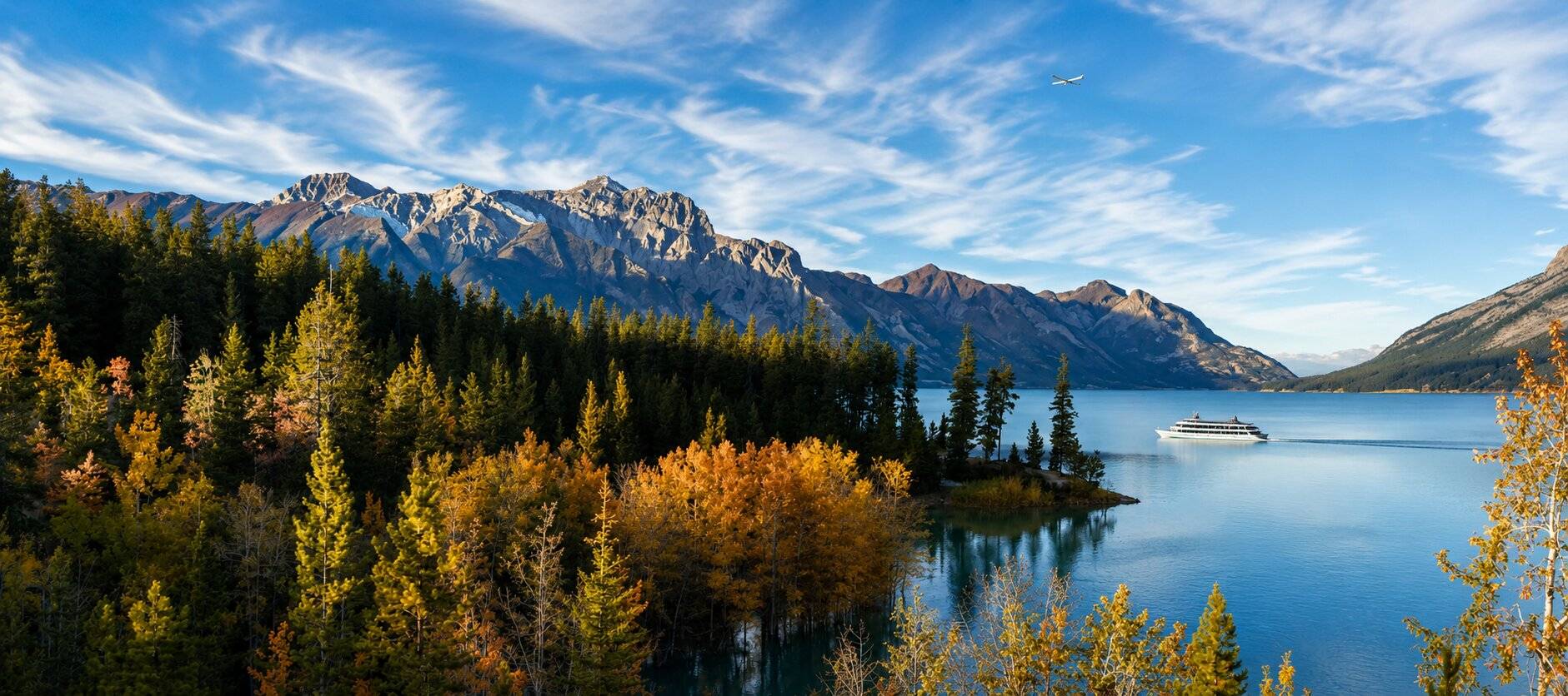 Autumn Season in the Rocky Mountains in Canada