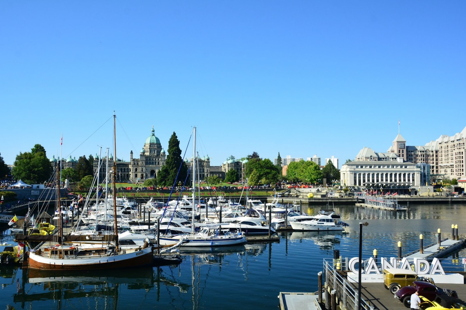 Beautiful inner harbor in Victoria BC,Canada