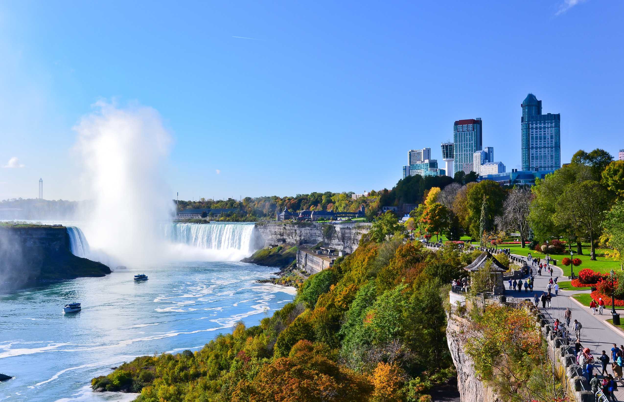 Beautiful View Of The Niagara Falls In Ontario Canada