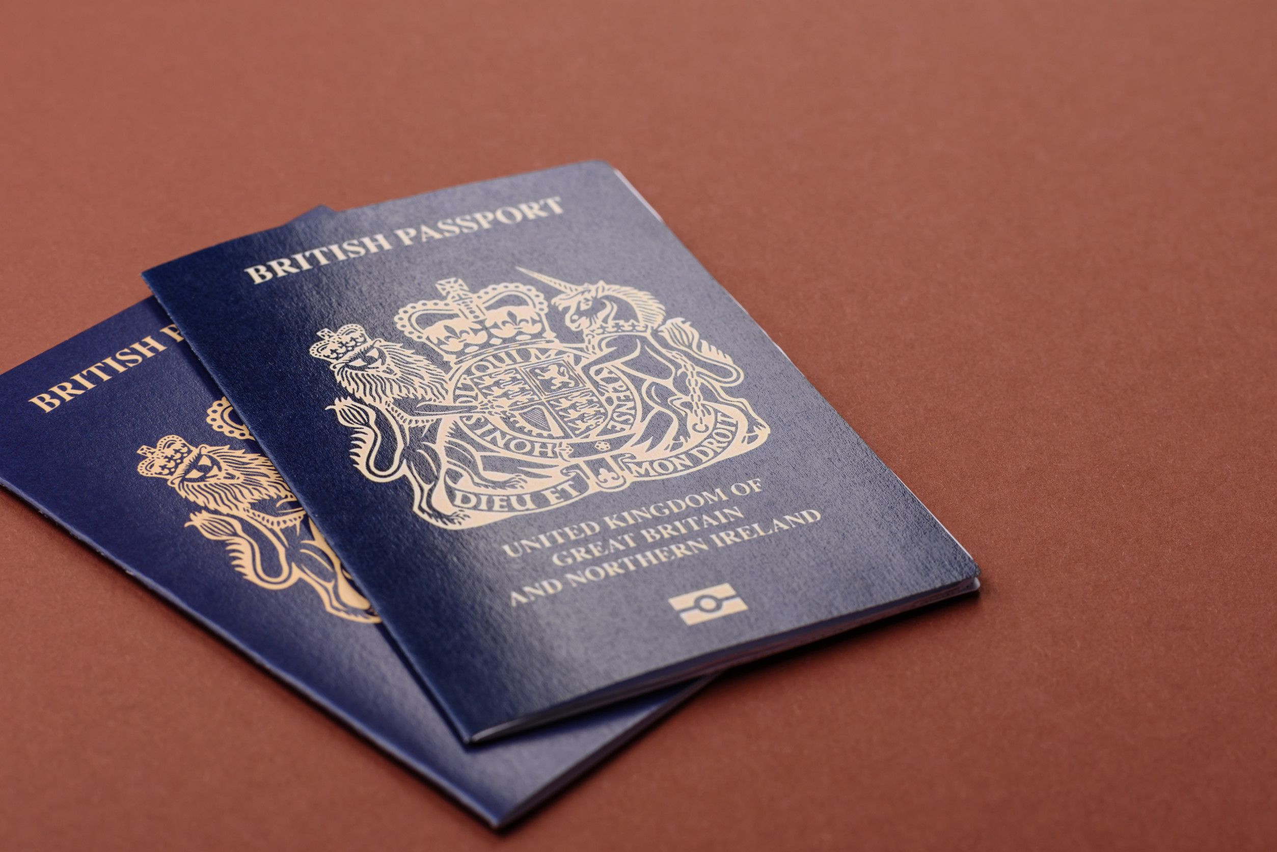 British Passport For Traveling Flying And Doing Business