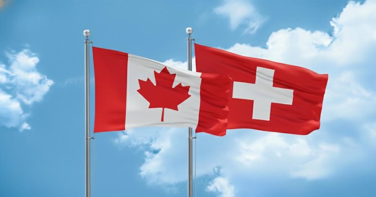 Canada And Switzerland Flag