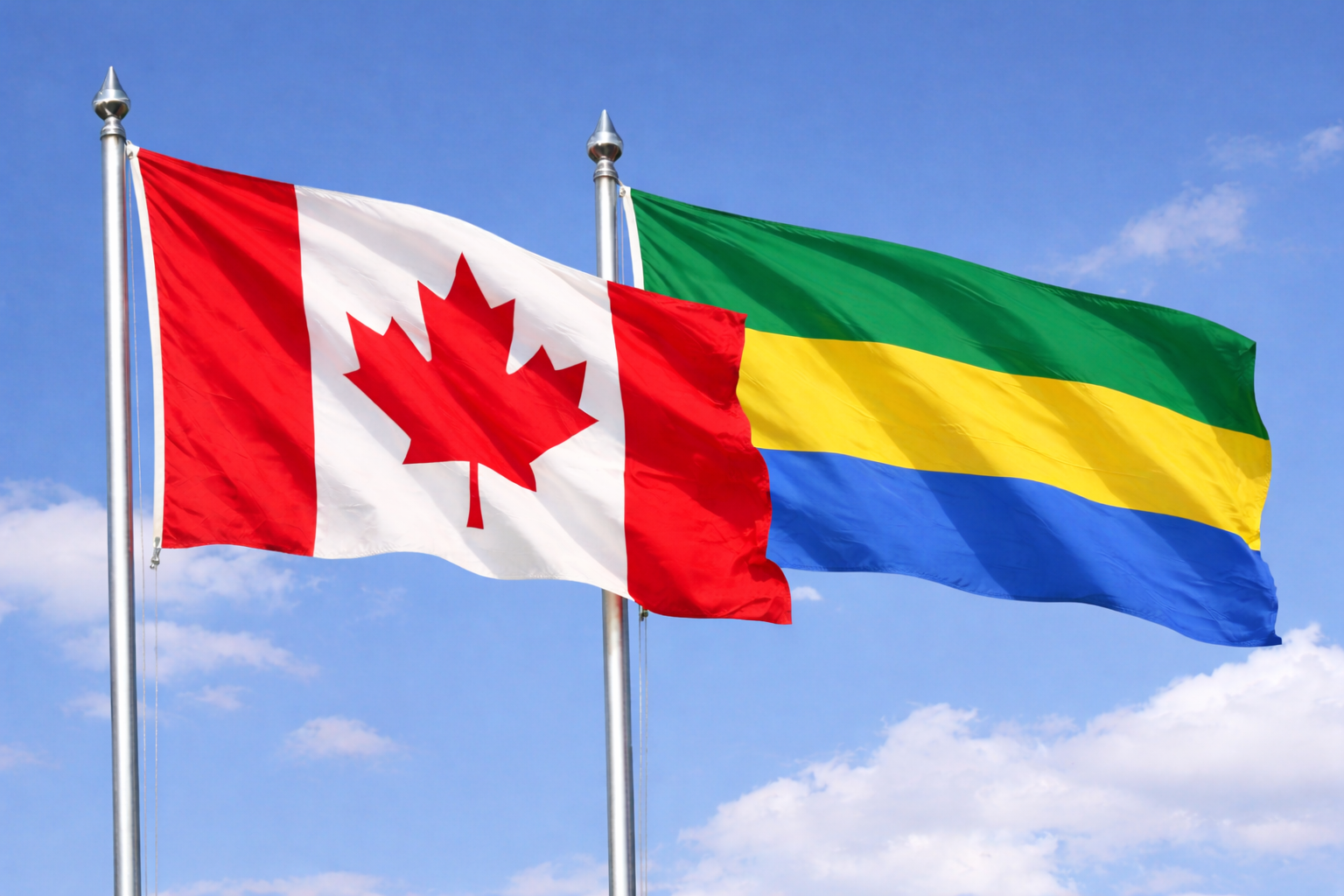 Canada Flag With Gabon Flag