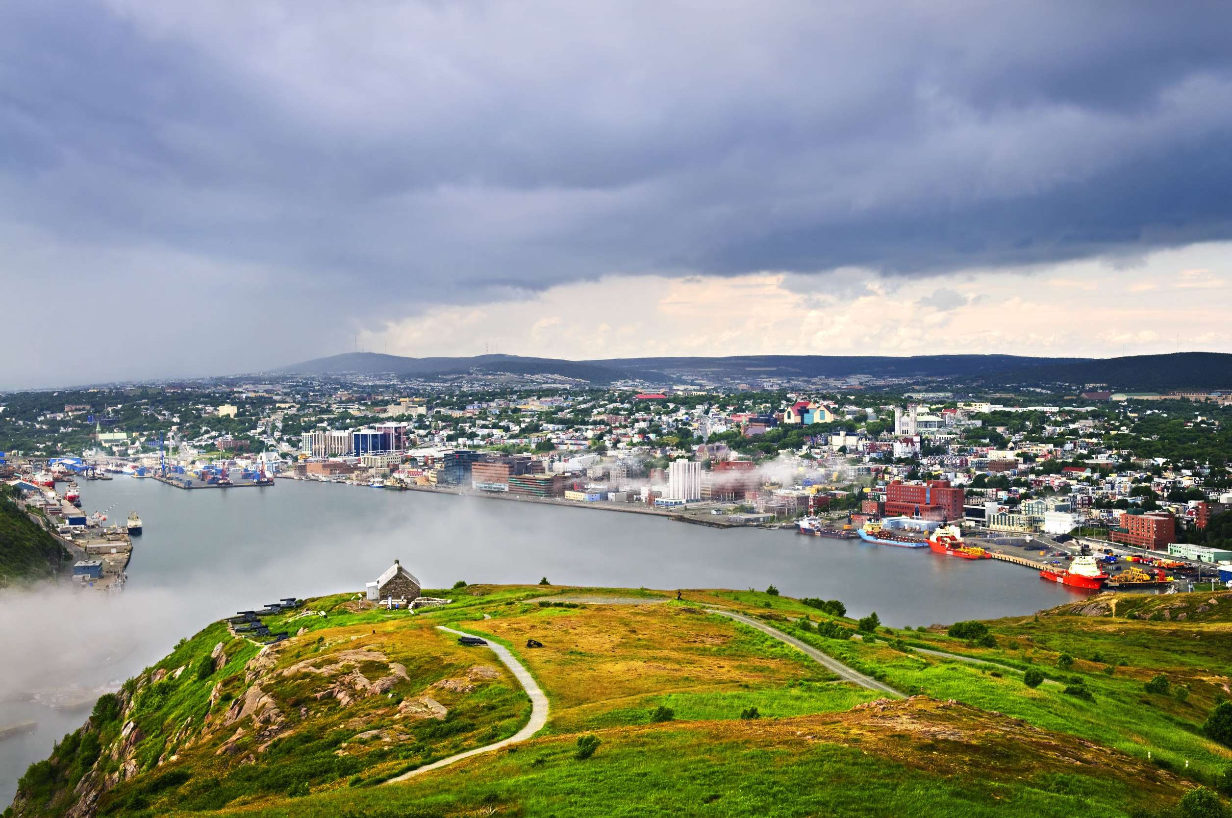 Cityscape Of St John In Newfounland And Labrador Canada