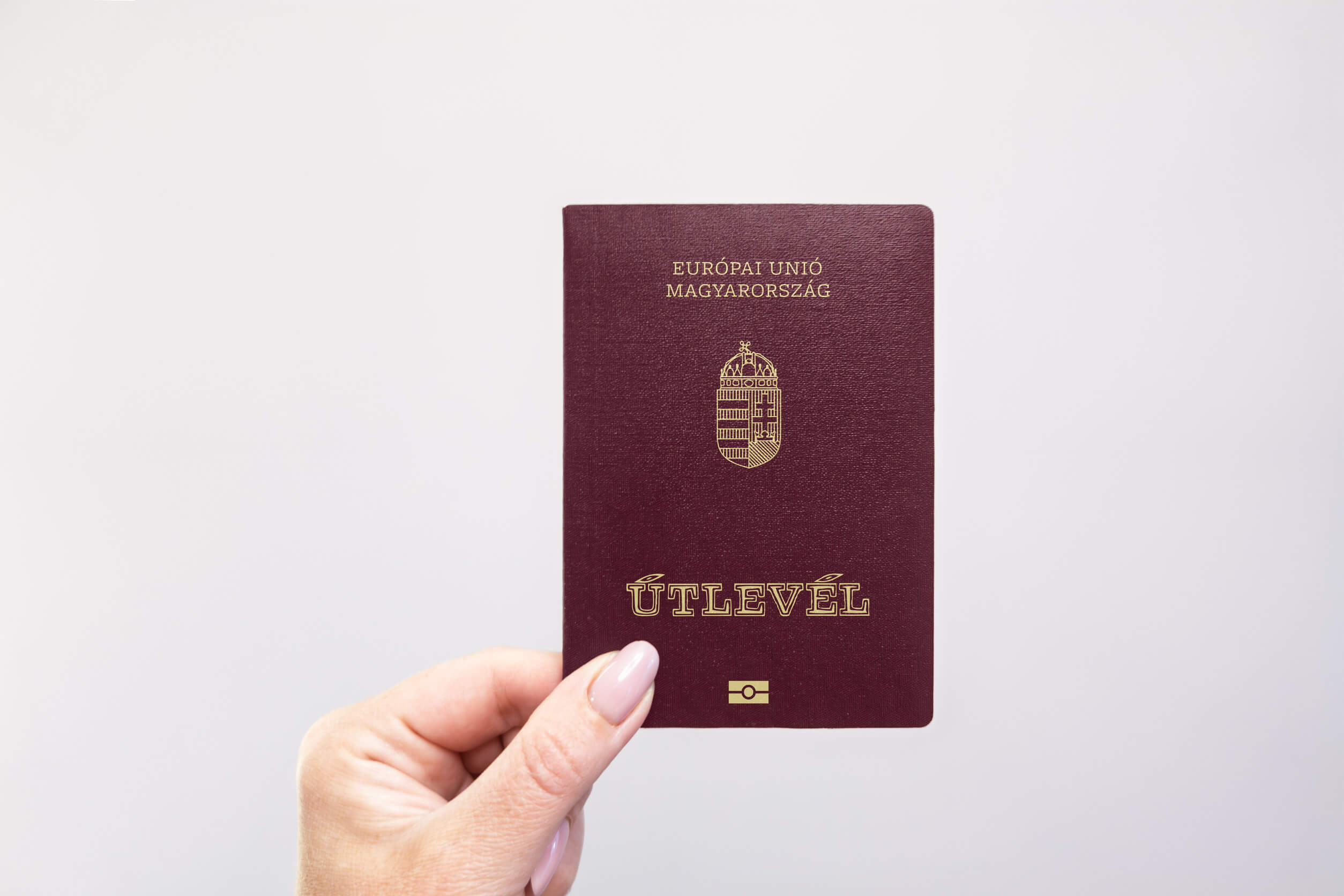 Close Up Of A Hungary Passport
