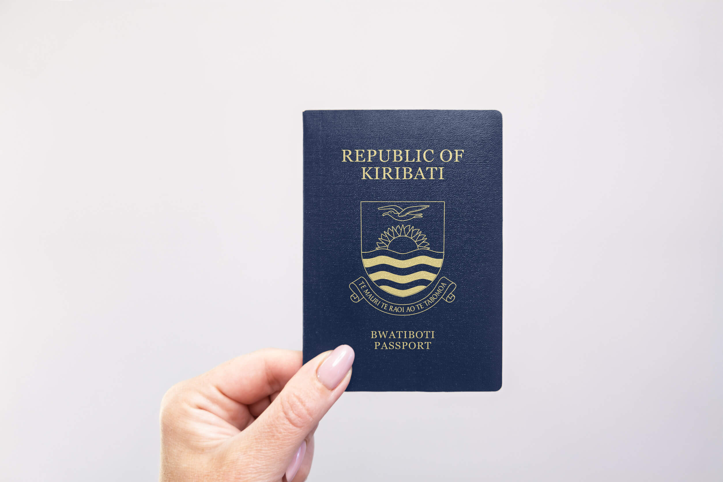 Close Up Of A Kiribati Passport