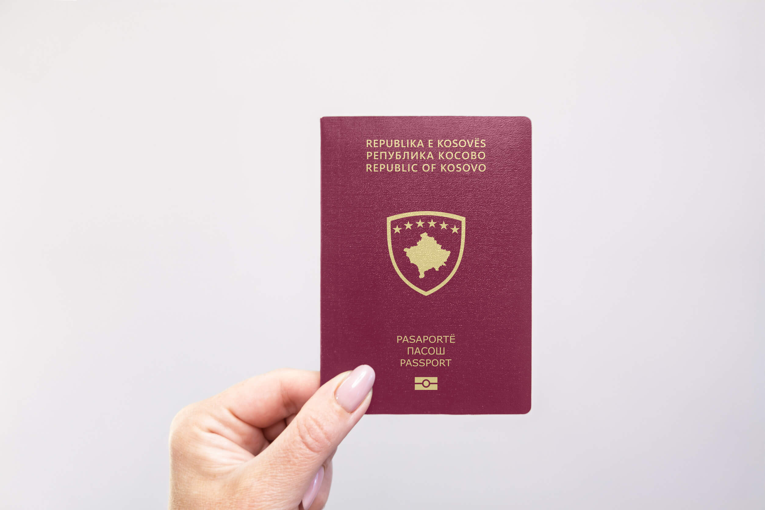 Close Up Of A Kosovo Passport