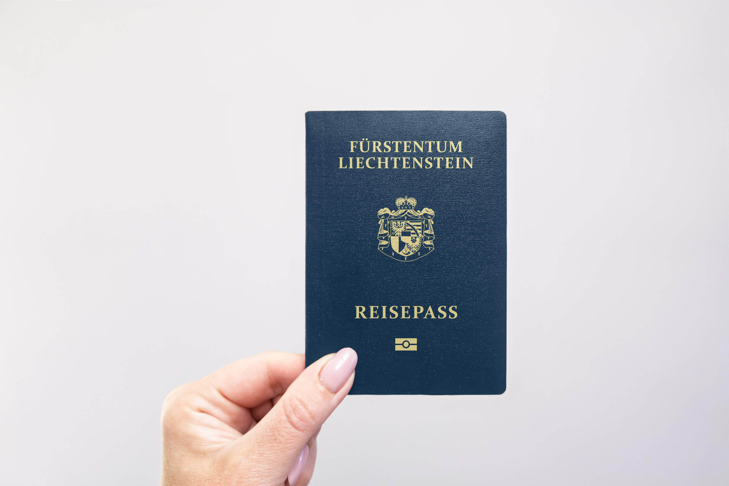 Close Up Of A Liechtenstein Passport