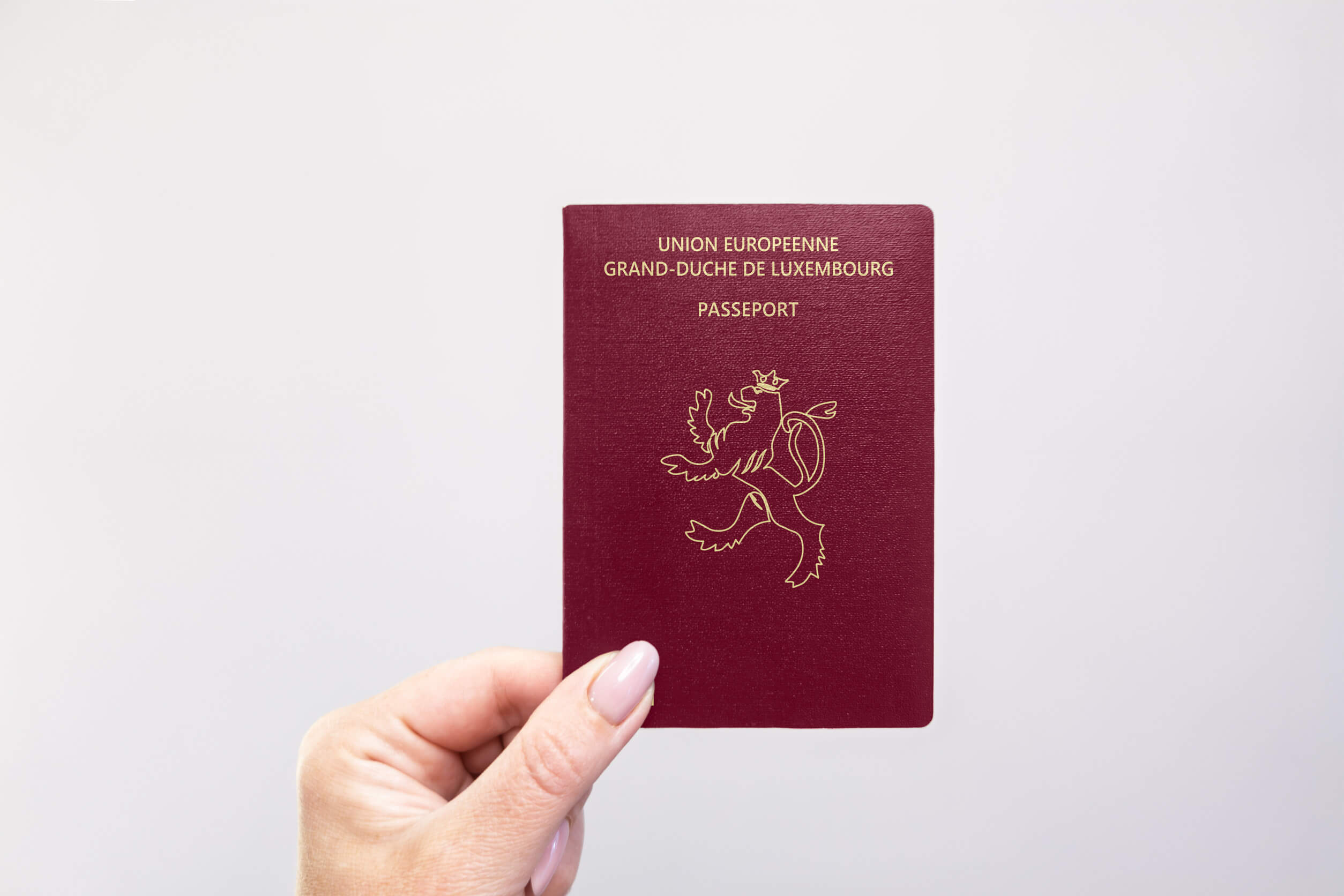 Close Up Of A Luxembourg Passport