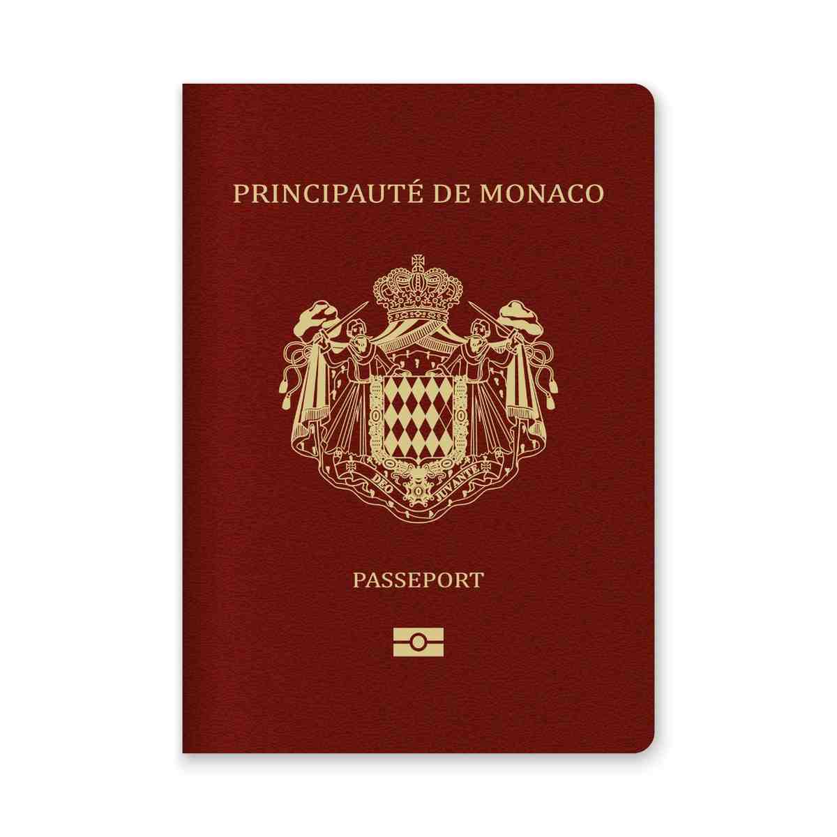 Close Up Of A Monaco Passport