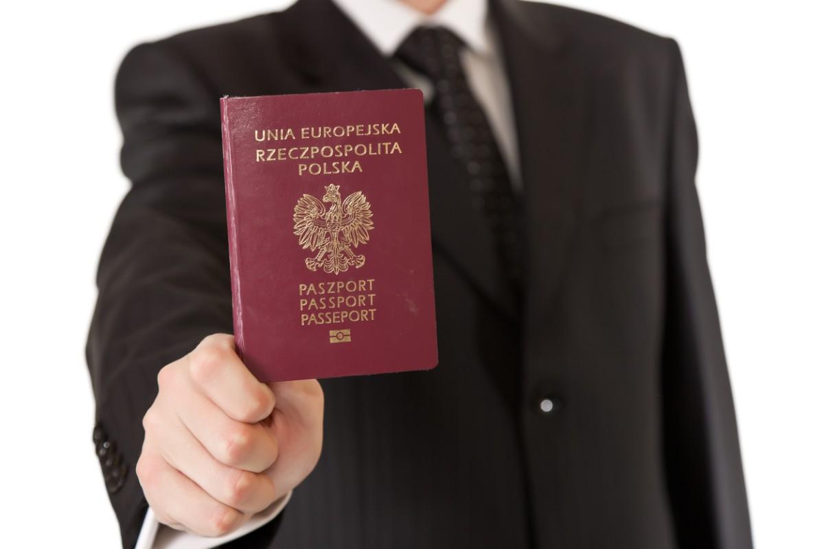 Close Up Of A Poland Passport