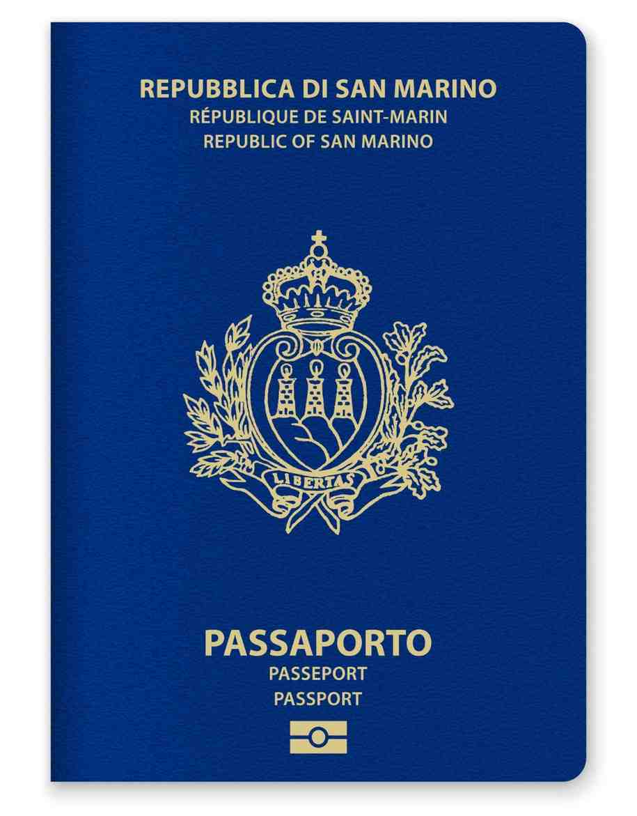 Close Up Of A San Marino Passport