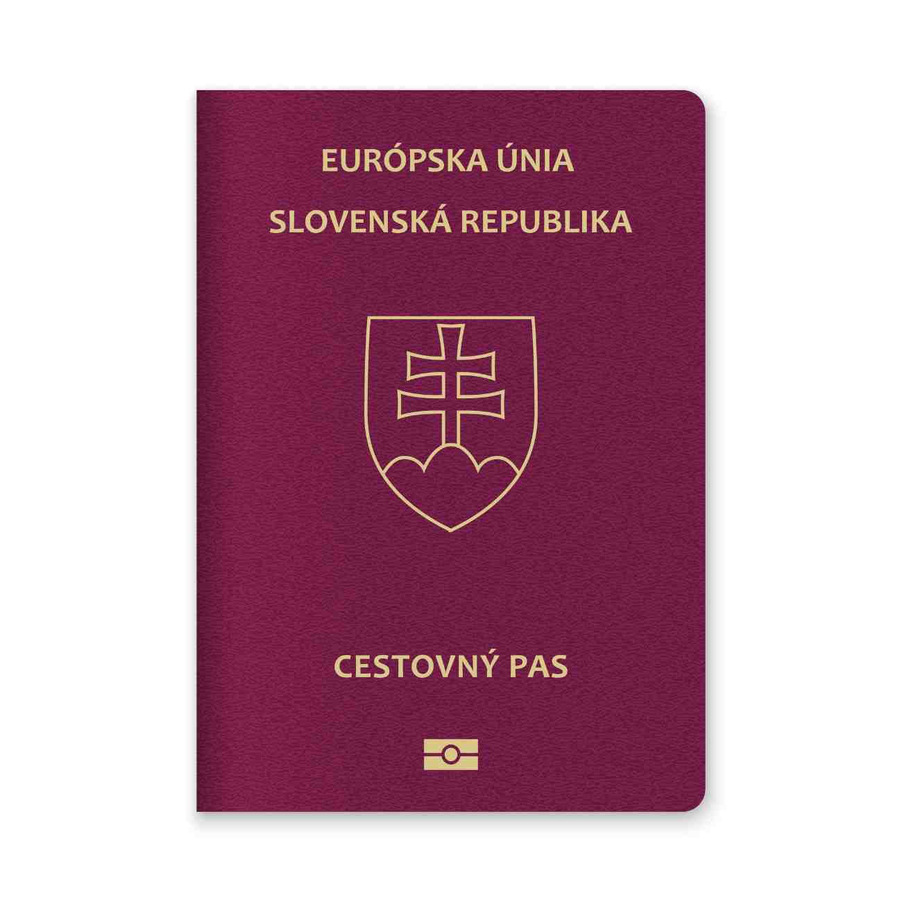 Close Up Of A Slovakia Passport