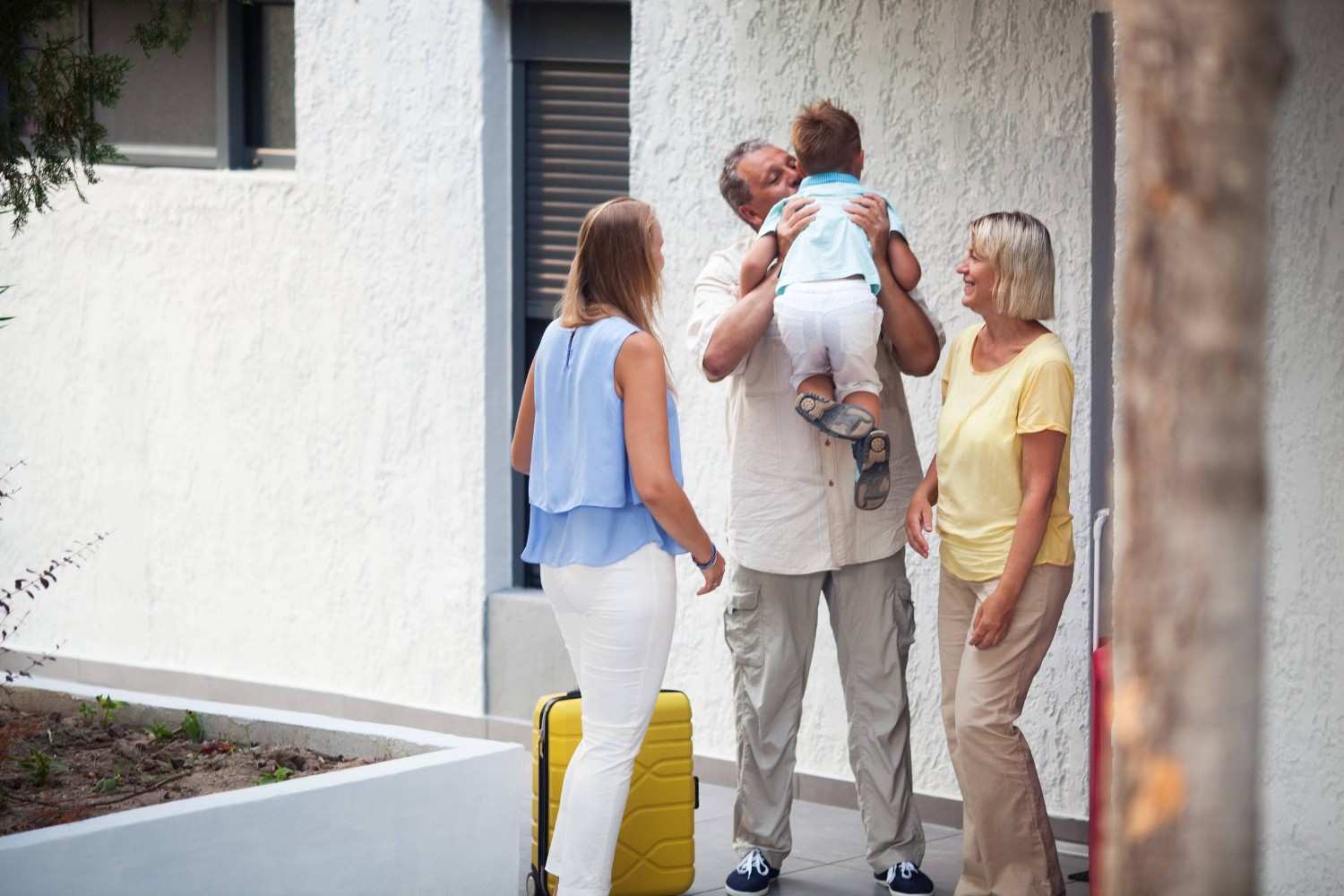 Grandparents Meeting Their Grandchild