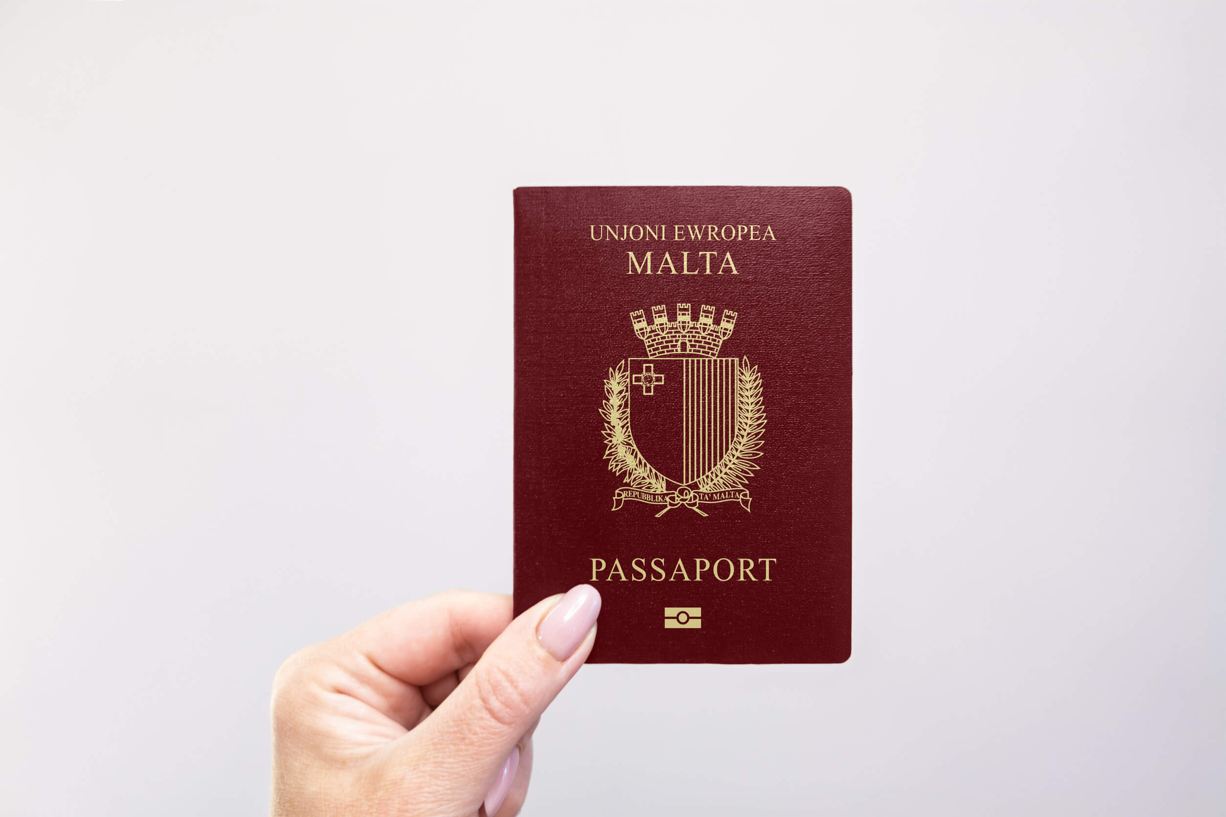 Close Up Of A Malta Passport