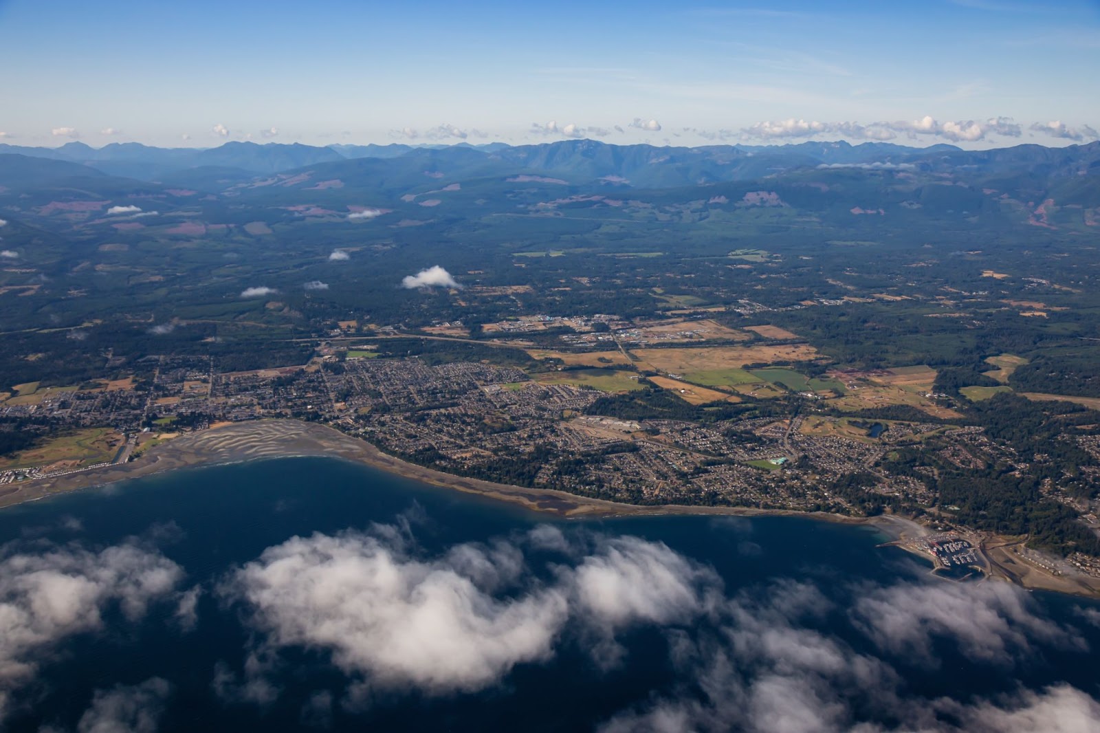 Parksville, on Vancouver Island during a sunny summer morning