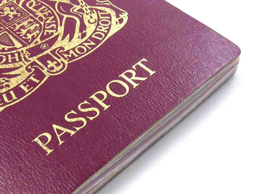 Passport On A White Background