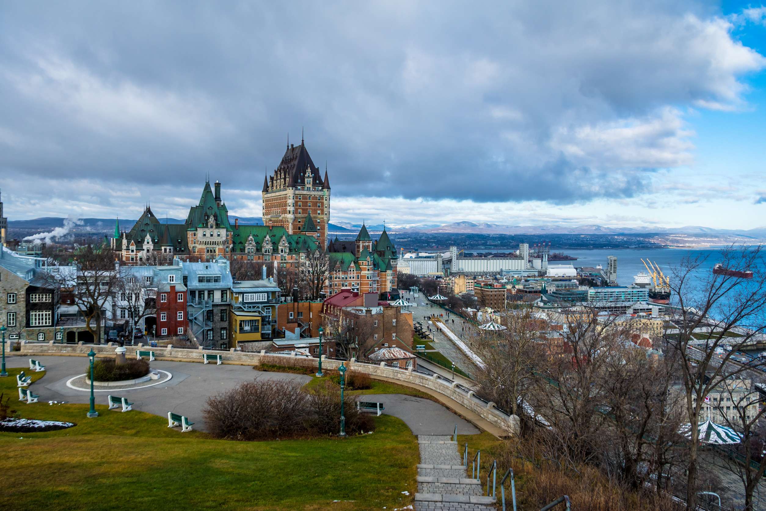 Quebec City Skyline With Chateau Frontenac