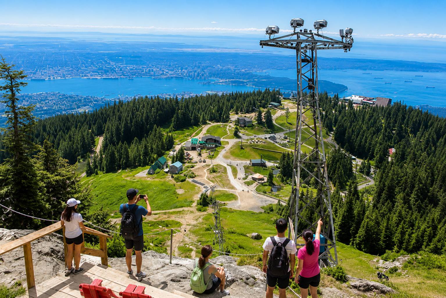 Skryride Gondola At Grouse Mountain