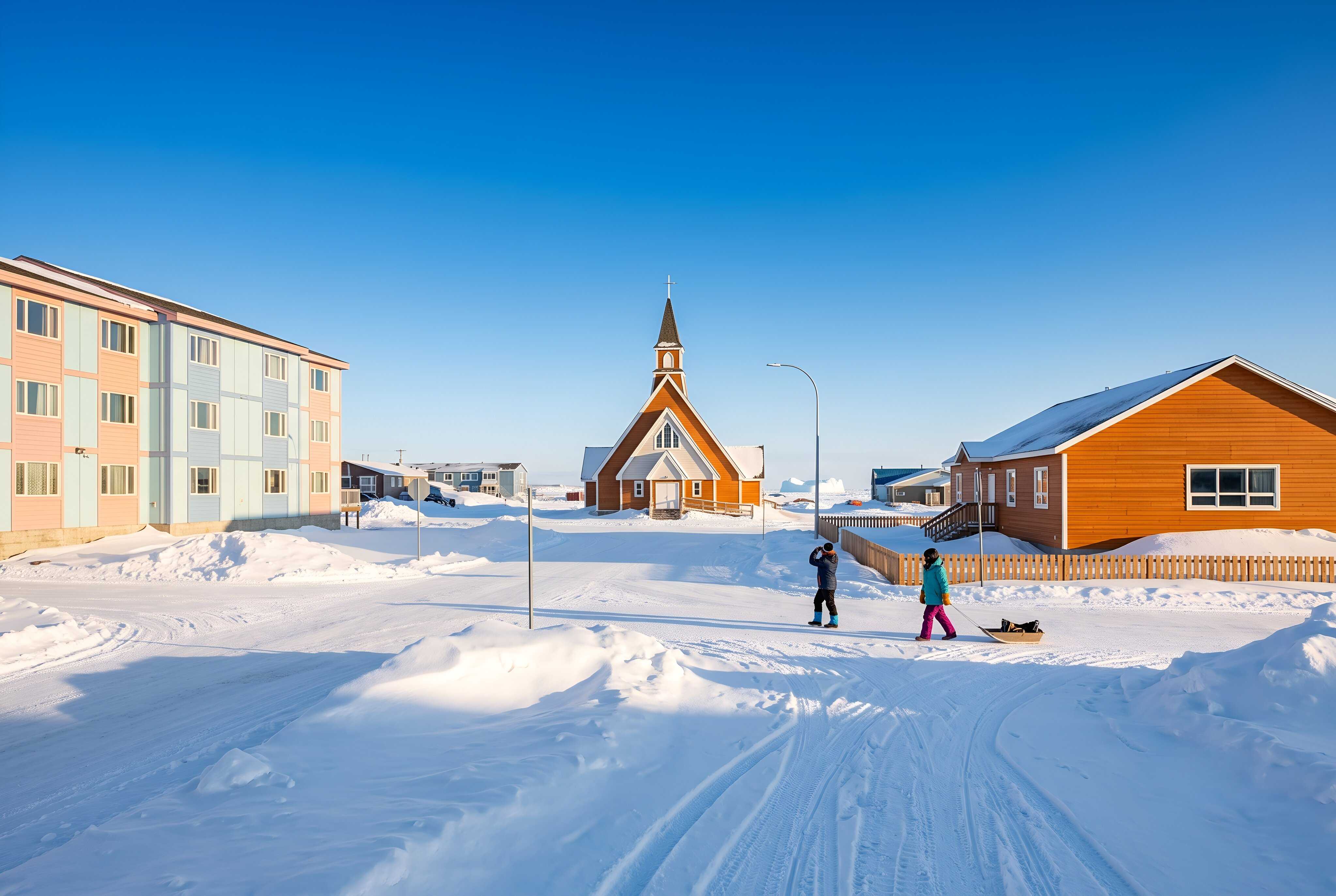 Snowy Churchill Town