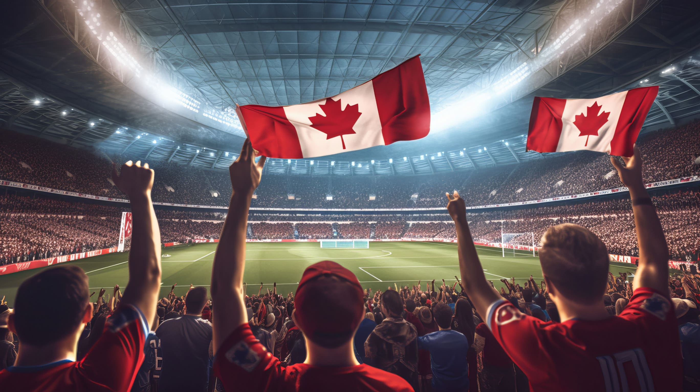 Soccer Football Fans Cheering Their Team Victory