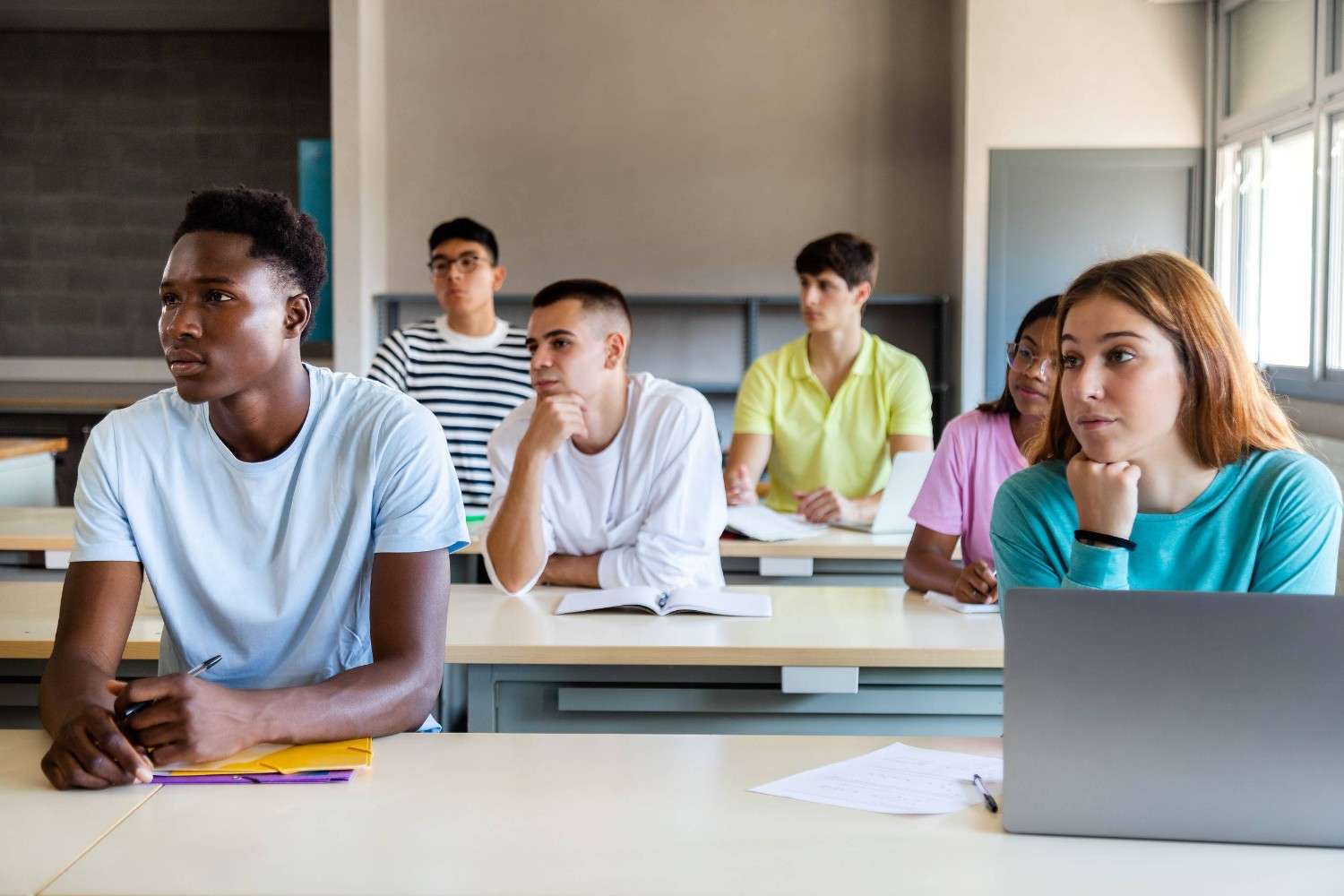 Students In A University Classroom
