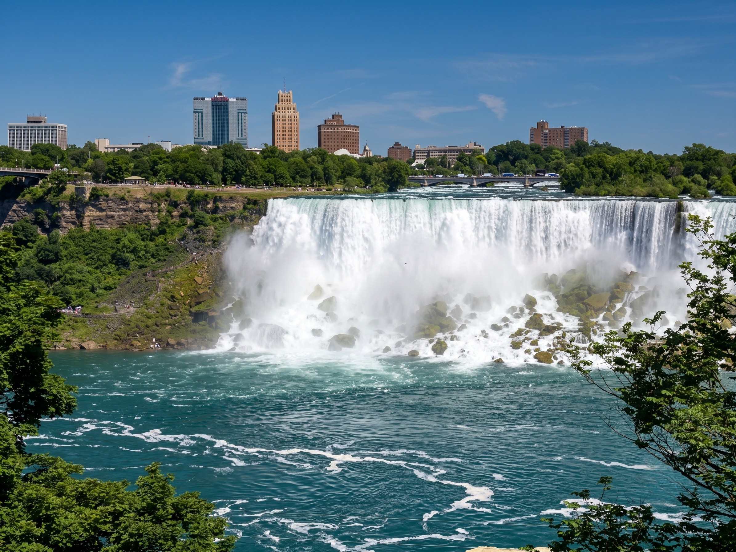 The Bridal Falls In Niagara Falls