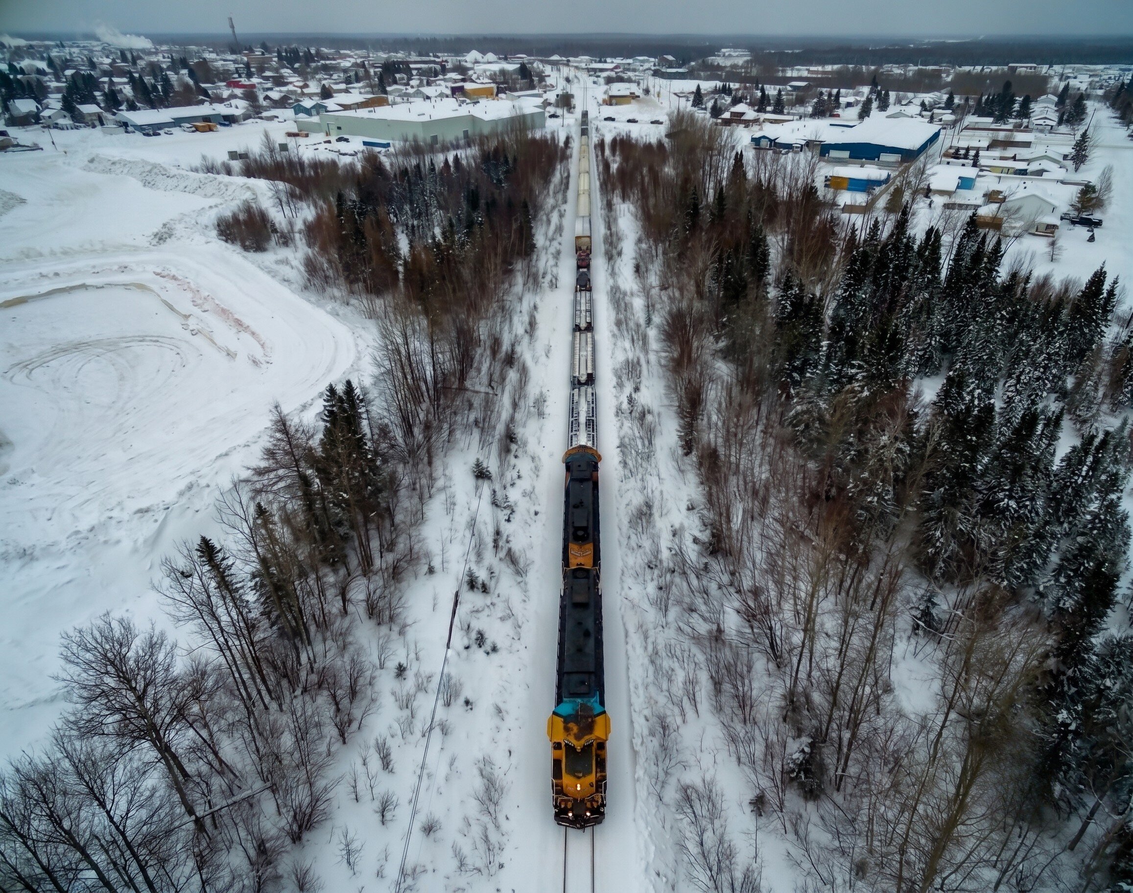 The Polar Bear Express In Winter In Canada