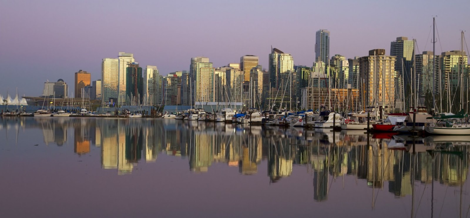 Vancouver downtown evening, Canada BC