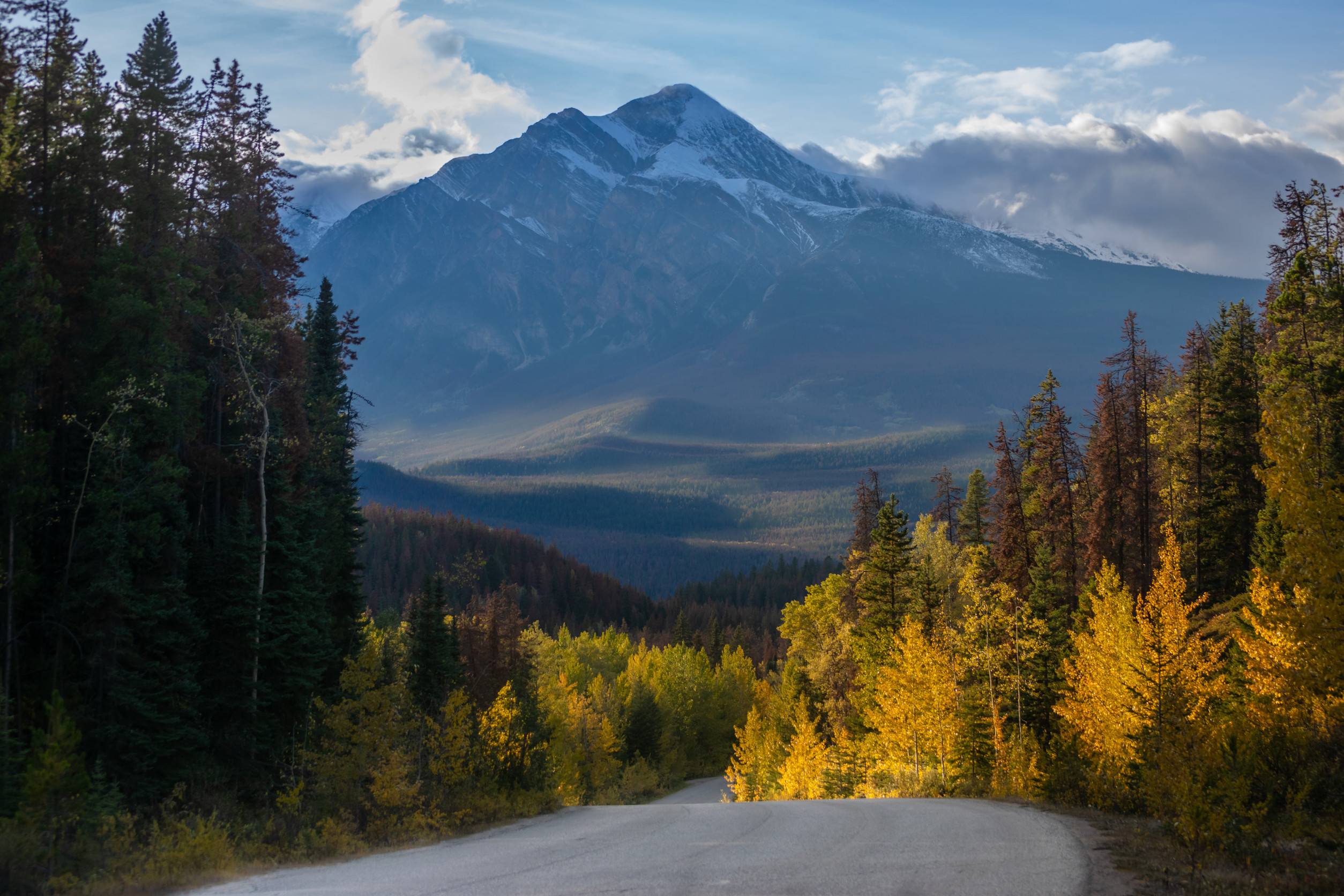 View Of The Jasper National Park In Canada